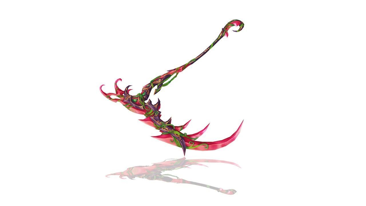 Shaman Scythe Low-poly 3D model_2