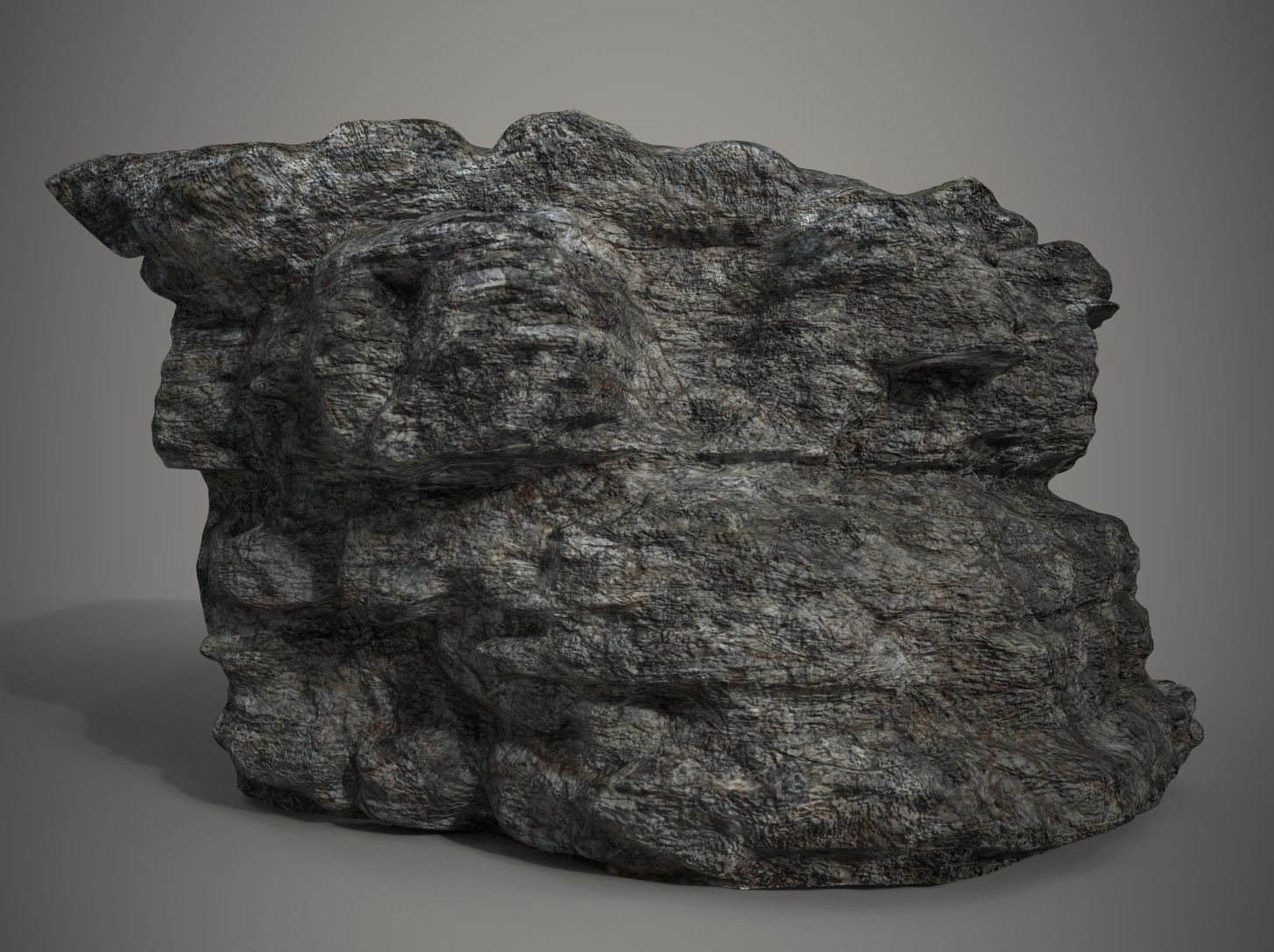 Rocky Mountain Terrain PBR 3D model_1