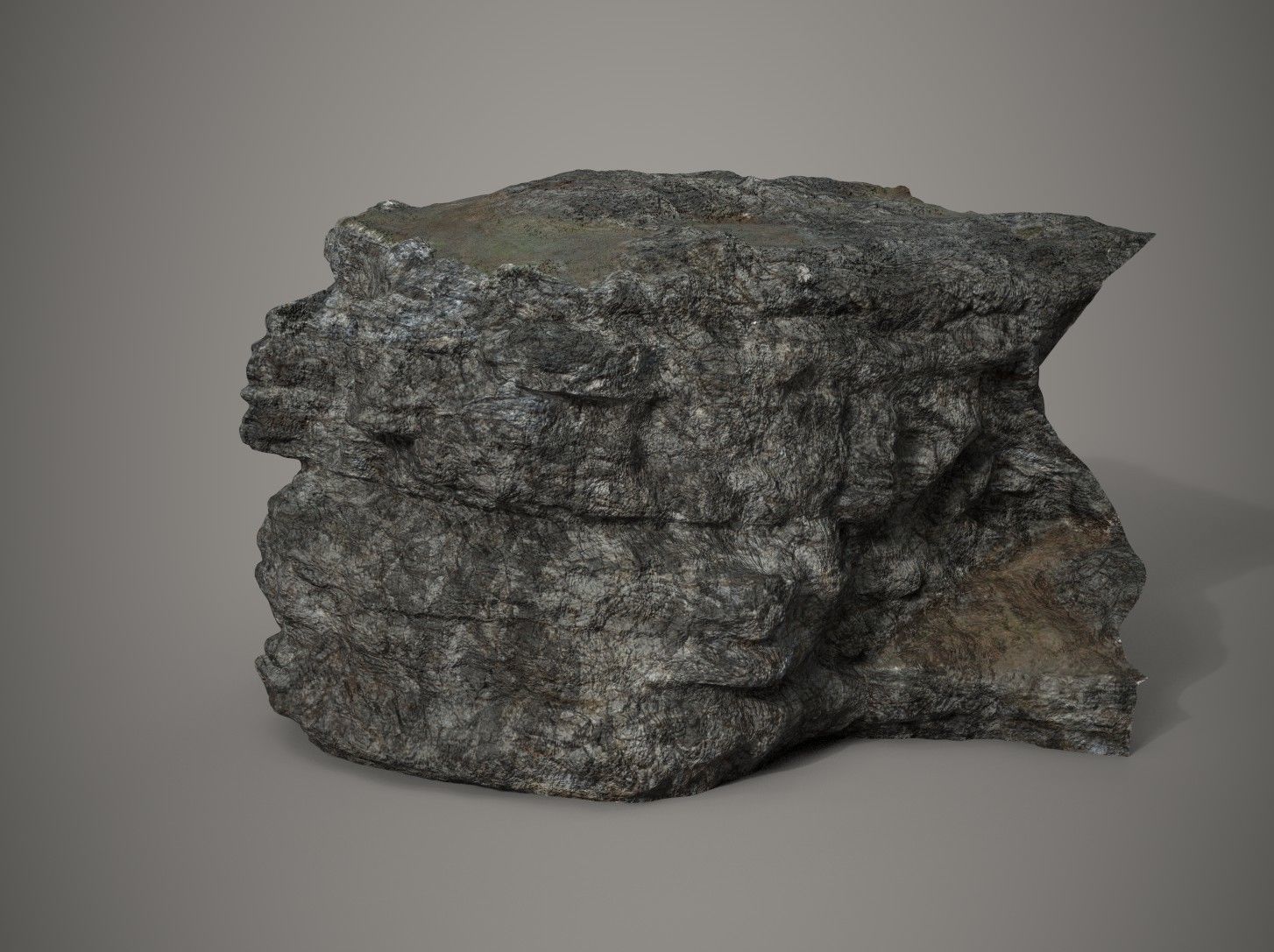 Rocky Mountain Terrain PBR 3D model_2