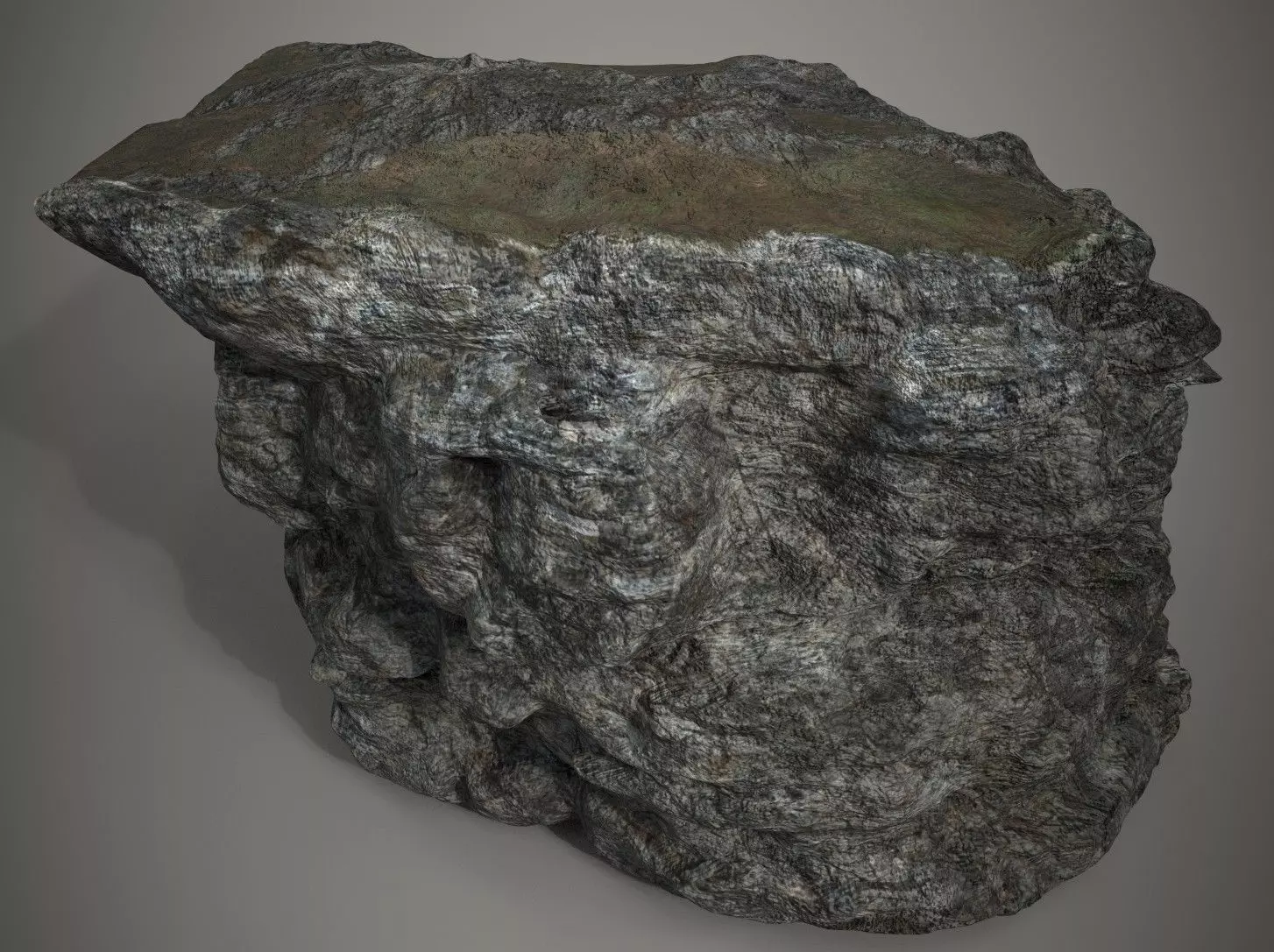 Rocky Mountain Terrain PBR 3D model_0