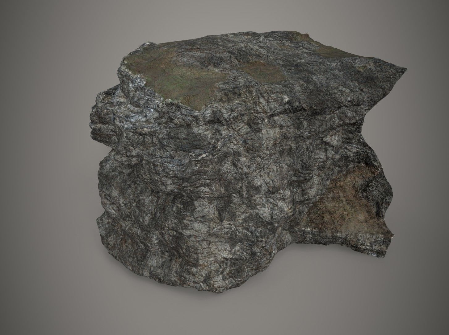 Rocky Mountain Terrain PBR 3D model_6