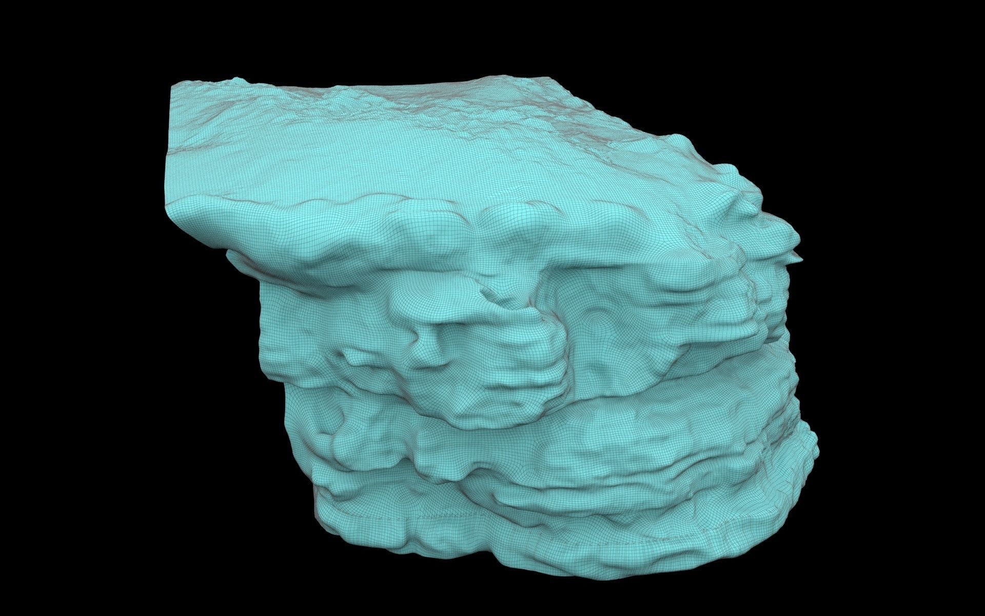 Rocky Mountain Terrain PBR 3D model_13