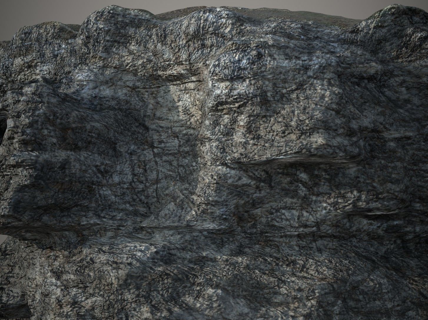 Rocky Mountain Terrain PBR 3D model_8