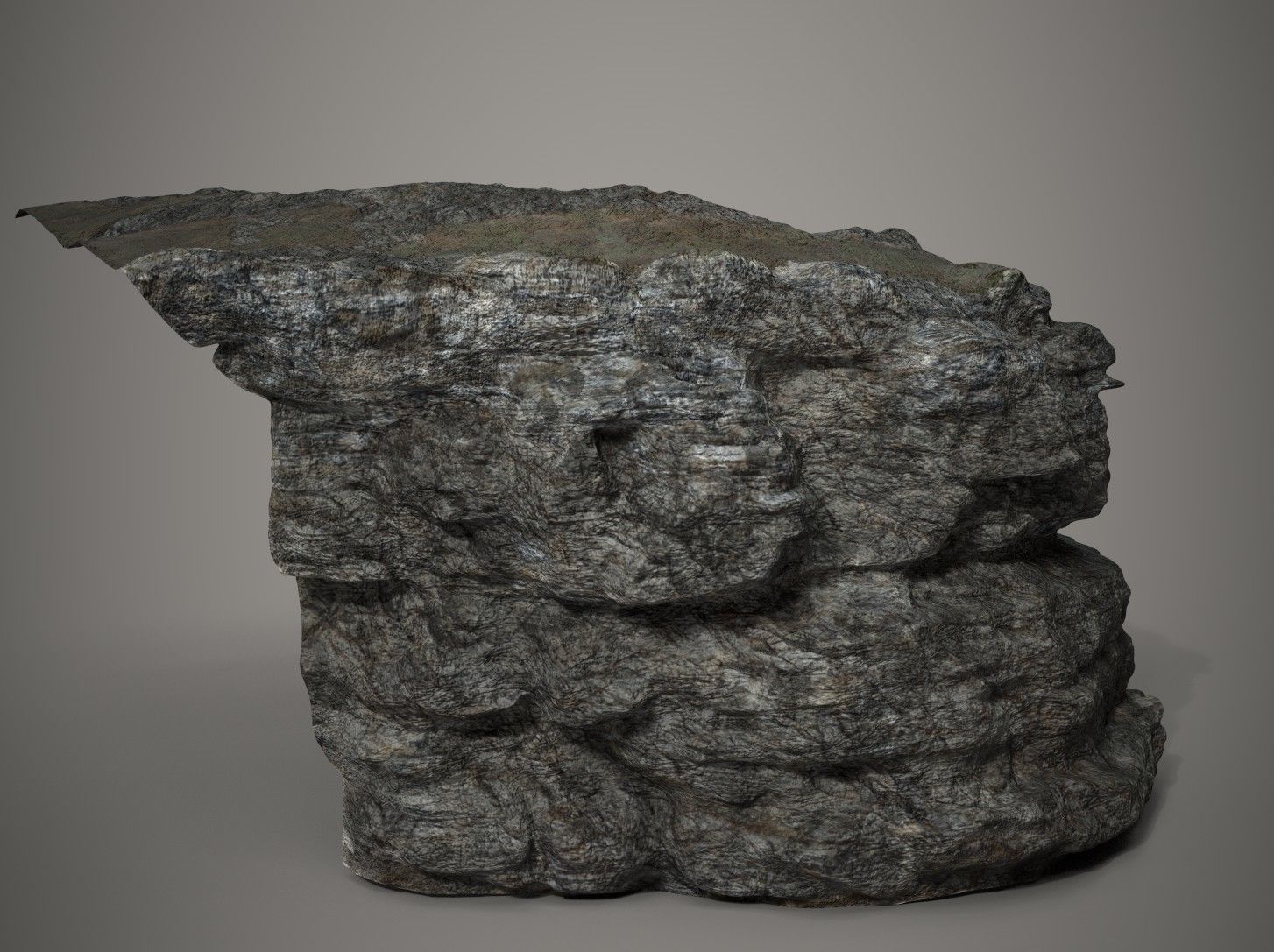 Rocky Mountain Terrain PBR 3D model_10
