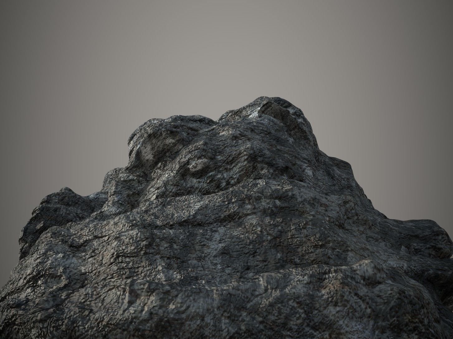Rocky Mountain Terrain PBR 3D model_4