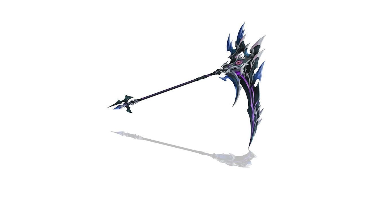 Succubus Scythe Low-poly 3D model_1