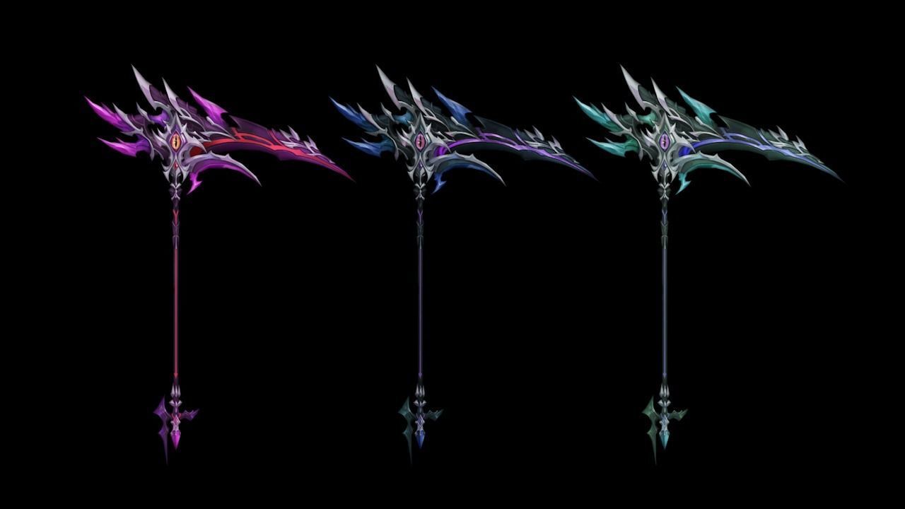 Succubus Scythe Low-poly 3D model_4