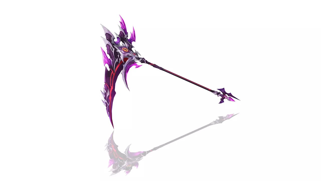 Succubus Scythe Low-poly 3D model_0