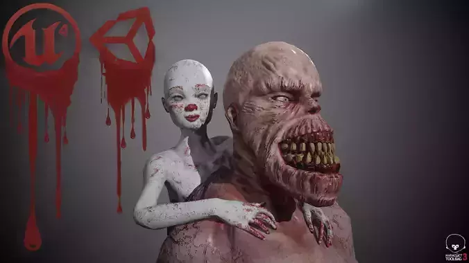 Parasite zombie skeleton