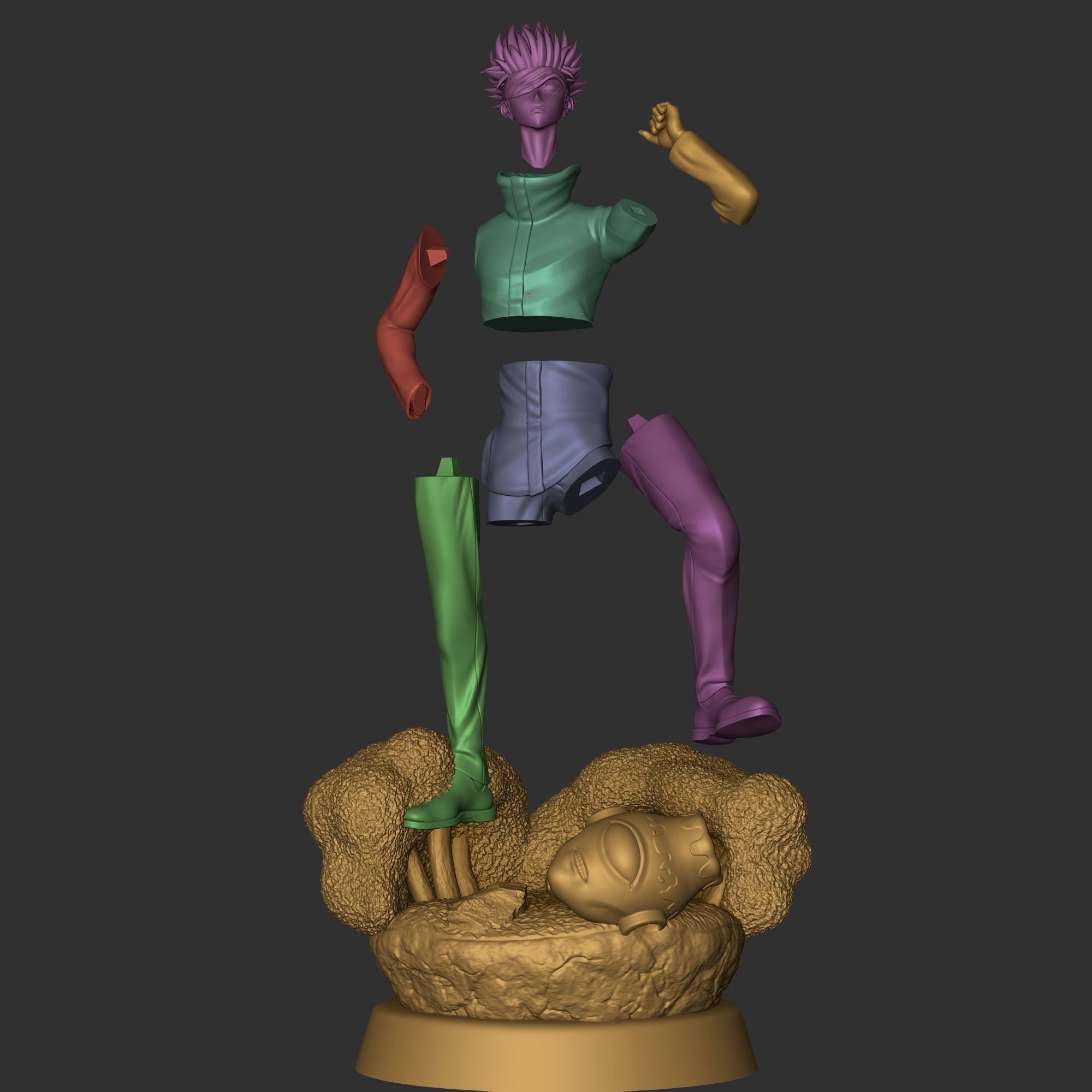 Satoru Gojo figure 3D print model_3