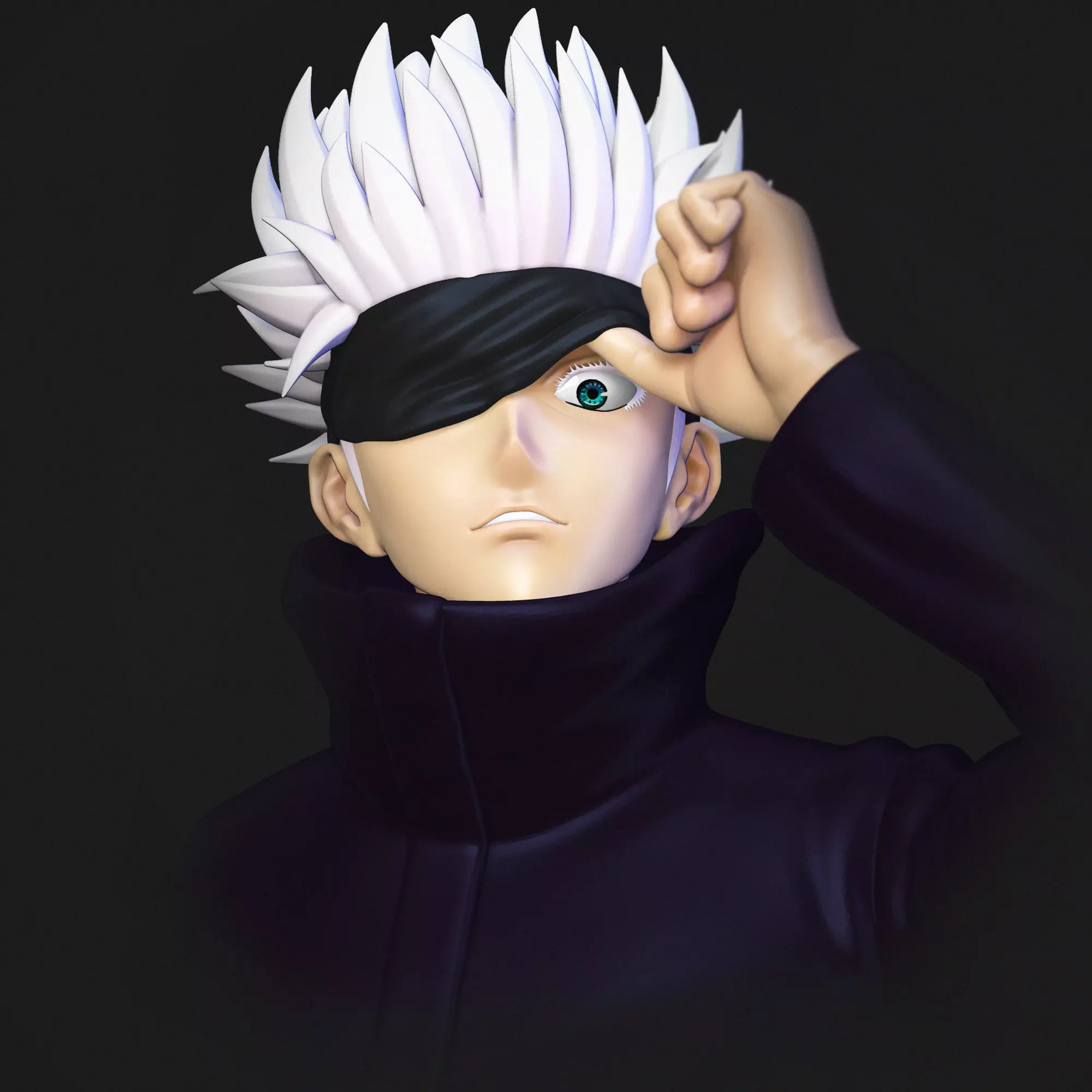 Satoru Gojo figure 3D print model_0