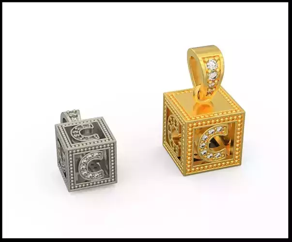BOX LETTER C 3D print model