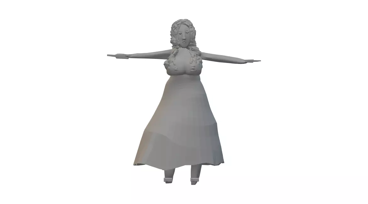 new chick hailey Free low-poly 3D model