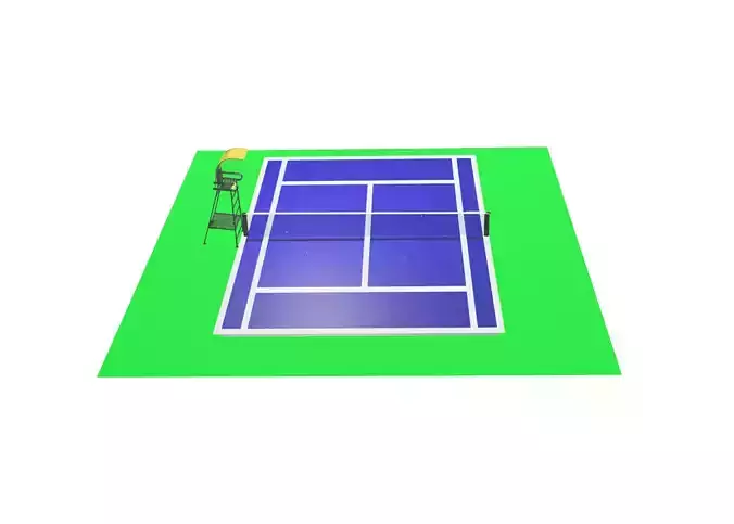 tennis court 3D model