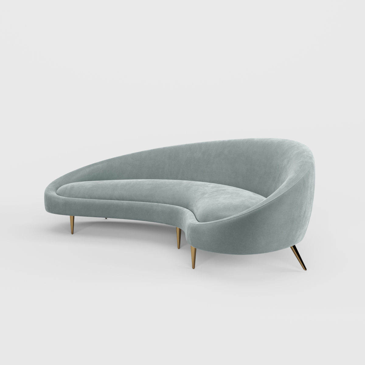 Ethe rCurved Sofa by Jonathan Adler 3D model_1