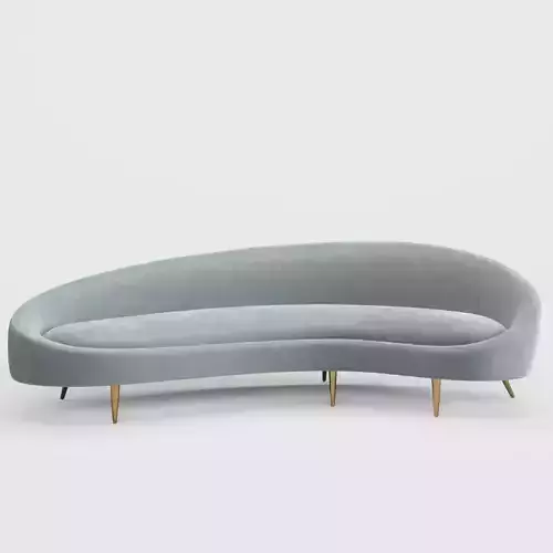Ethe rCurved Sofa by Jonathan Adler