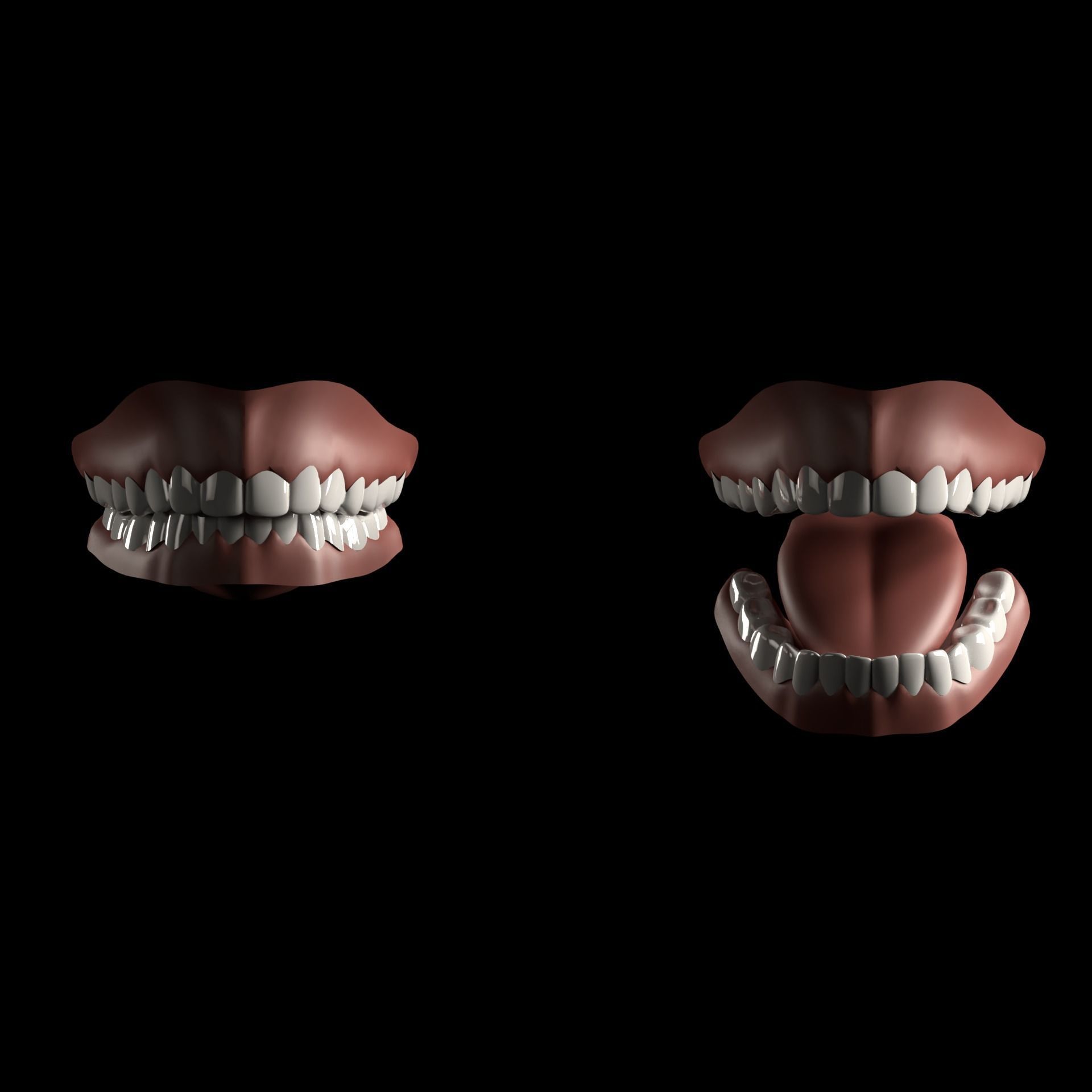 Realistic Human Basemesh - Rigged - UVMapped - Plus size Child Low-poly 3D model_6