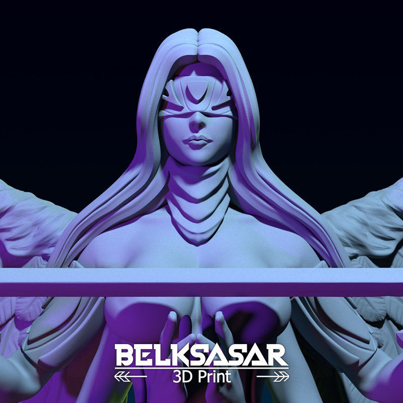 Chosen Angel Normal and Nude 3D print model_15