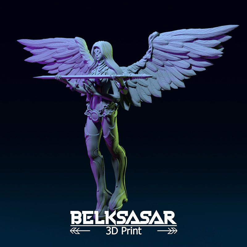 Chosen Angel Normal and Nude 3D print model_4