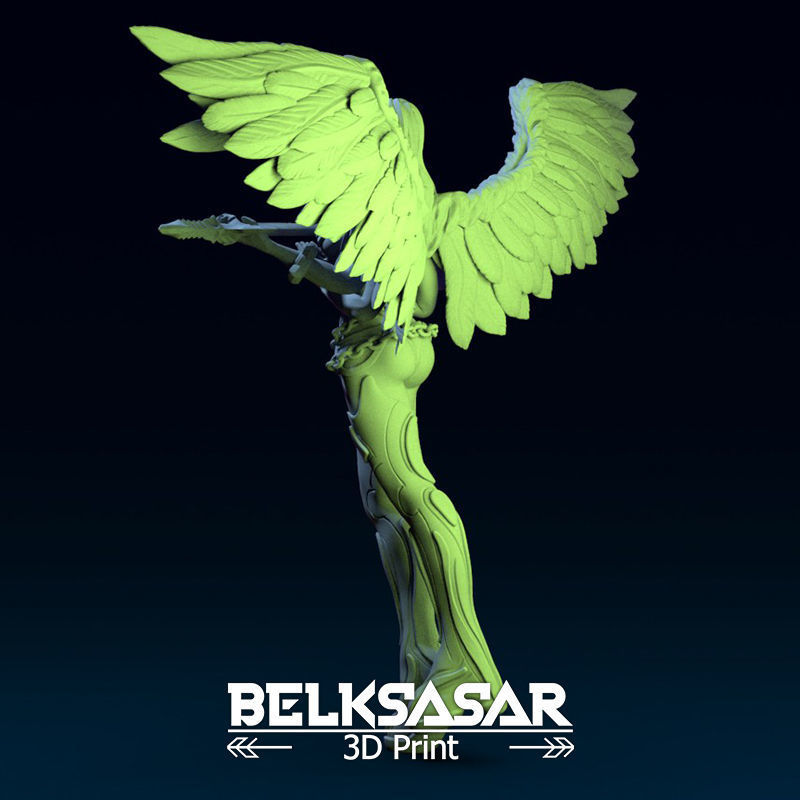 Chosen Angel Normal and Nude 3D print model_6