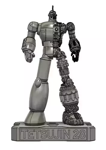 tetsujin 28 half mechanic figure 3d model