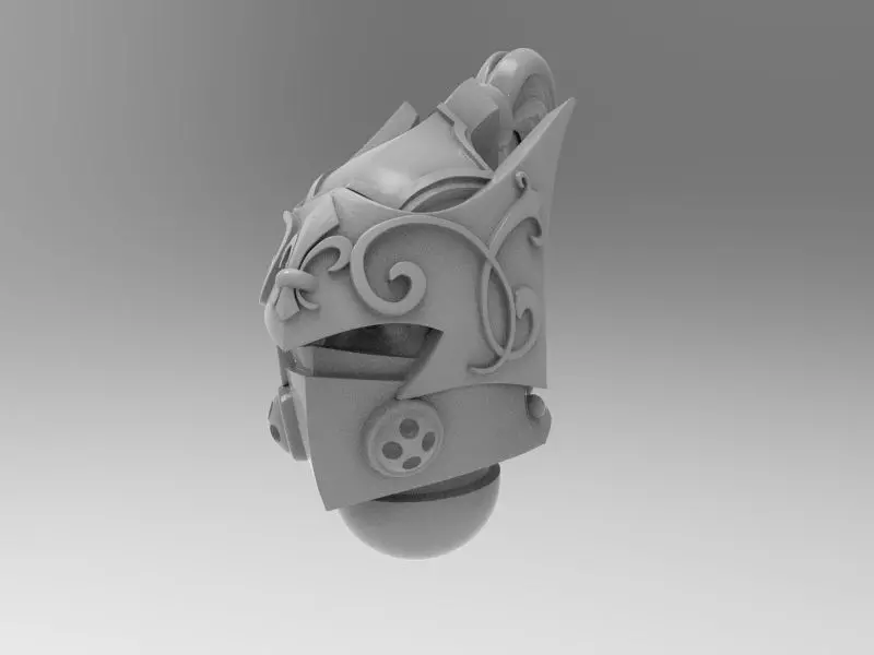 nuns with guns head Free 3D print model