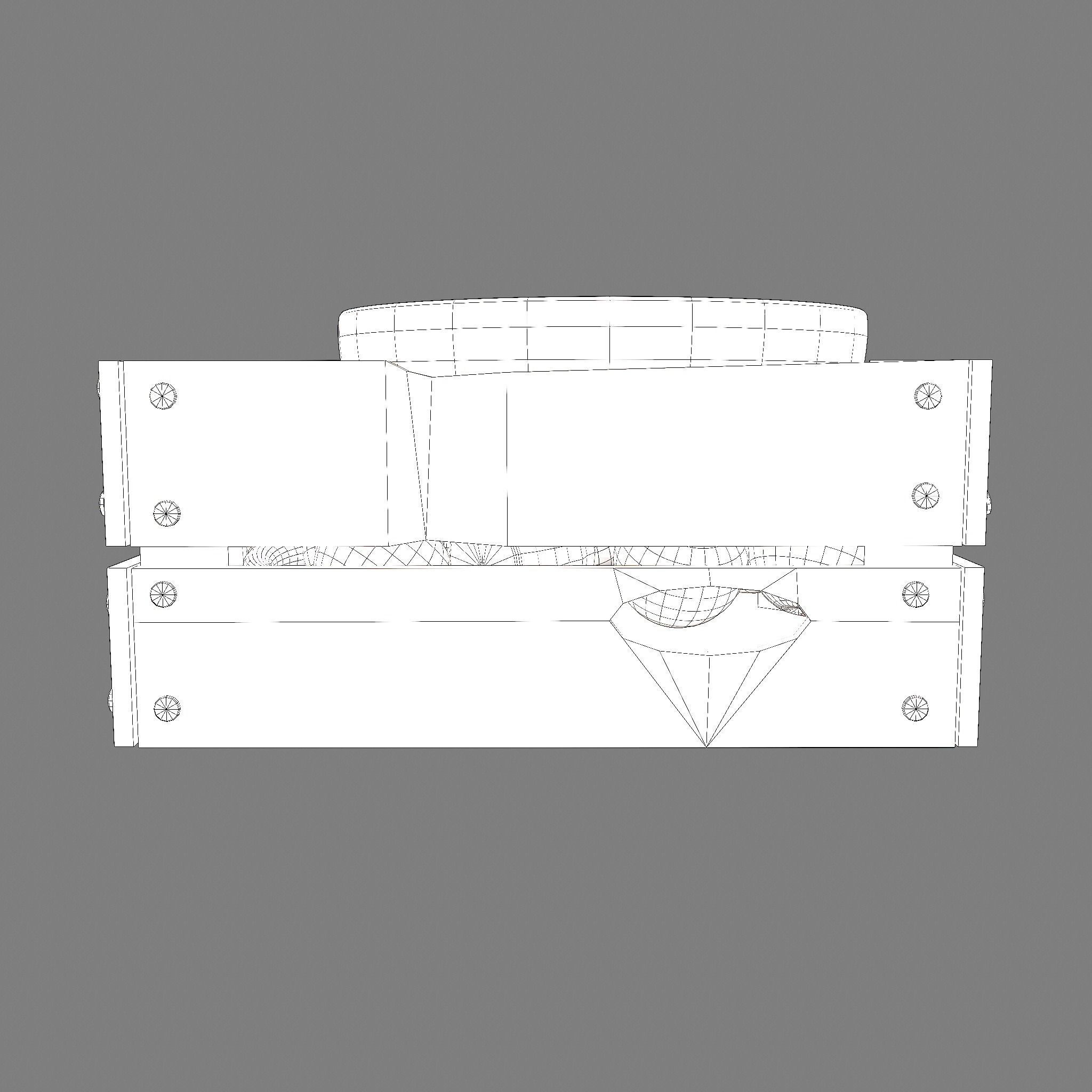 Apples and Horns Crate Low-poly 3D model_34