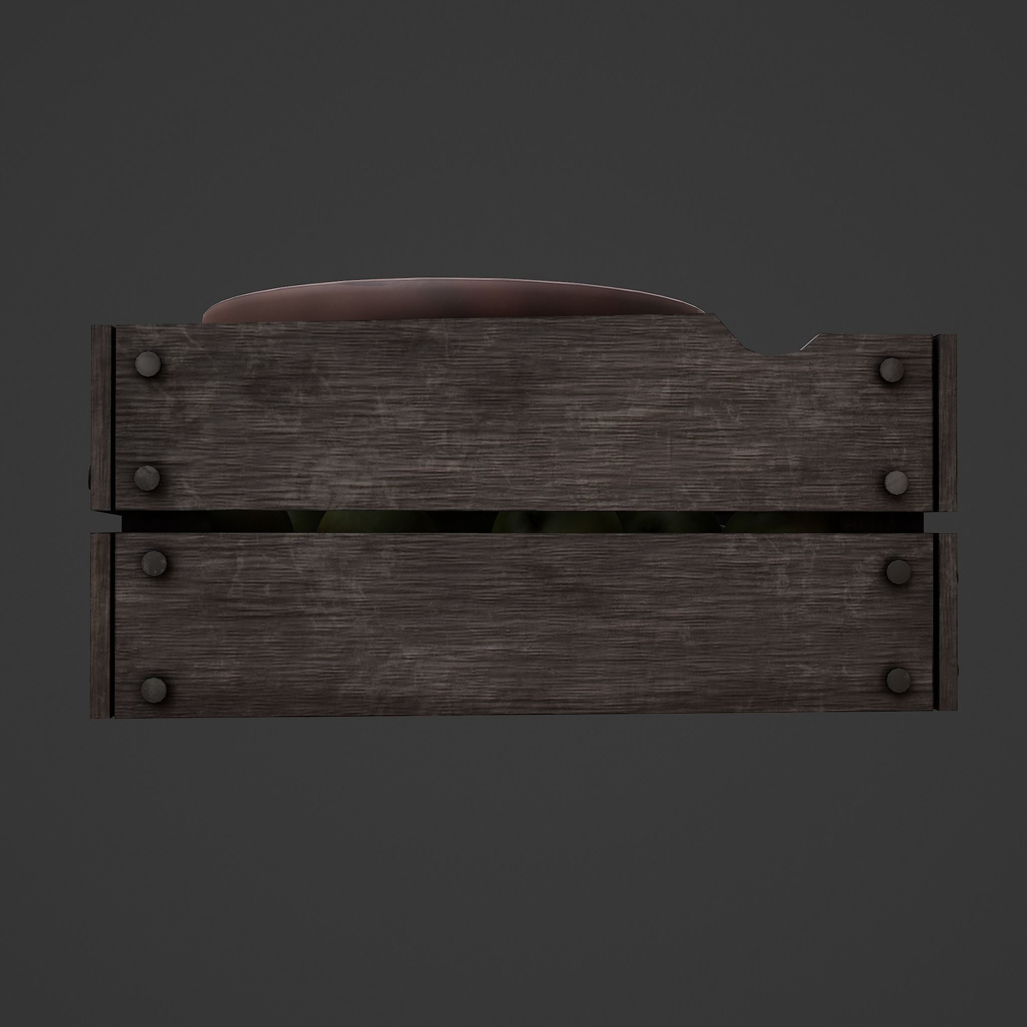 Apples and Horns Crate Low-poly 3D model_10