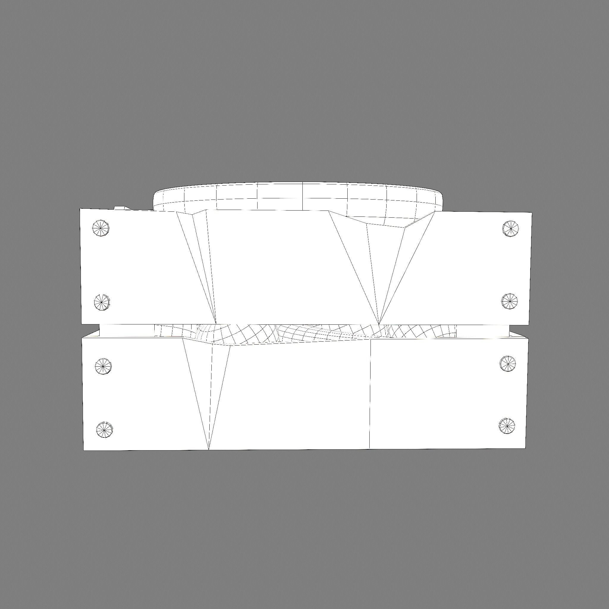 Apples and Horns Crate Low-poly 3D model_35