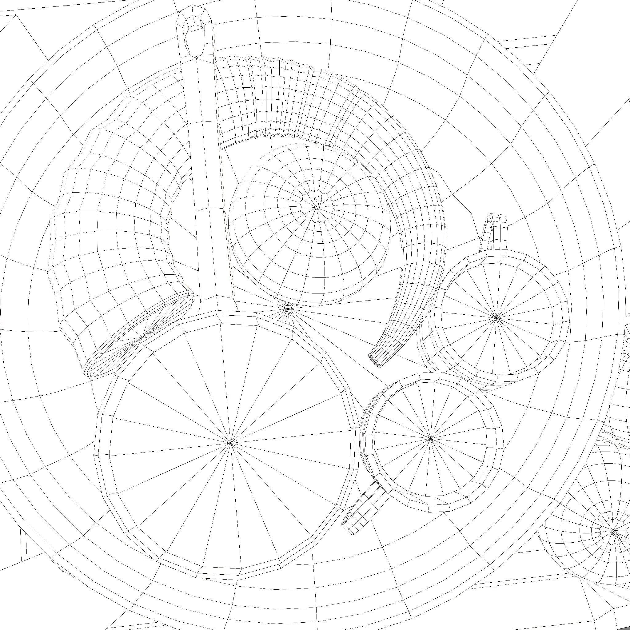 Apples and Horns Crate Low-poly 3D model_41