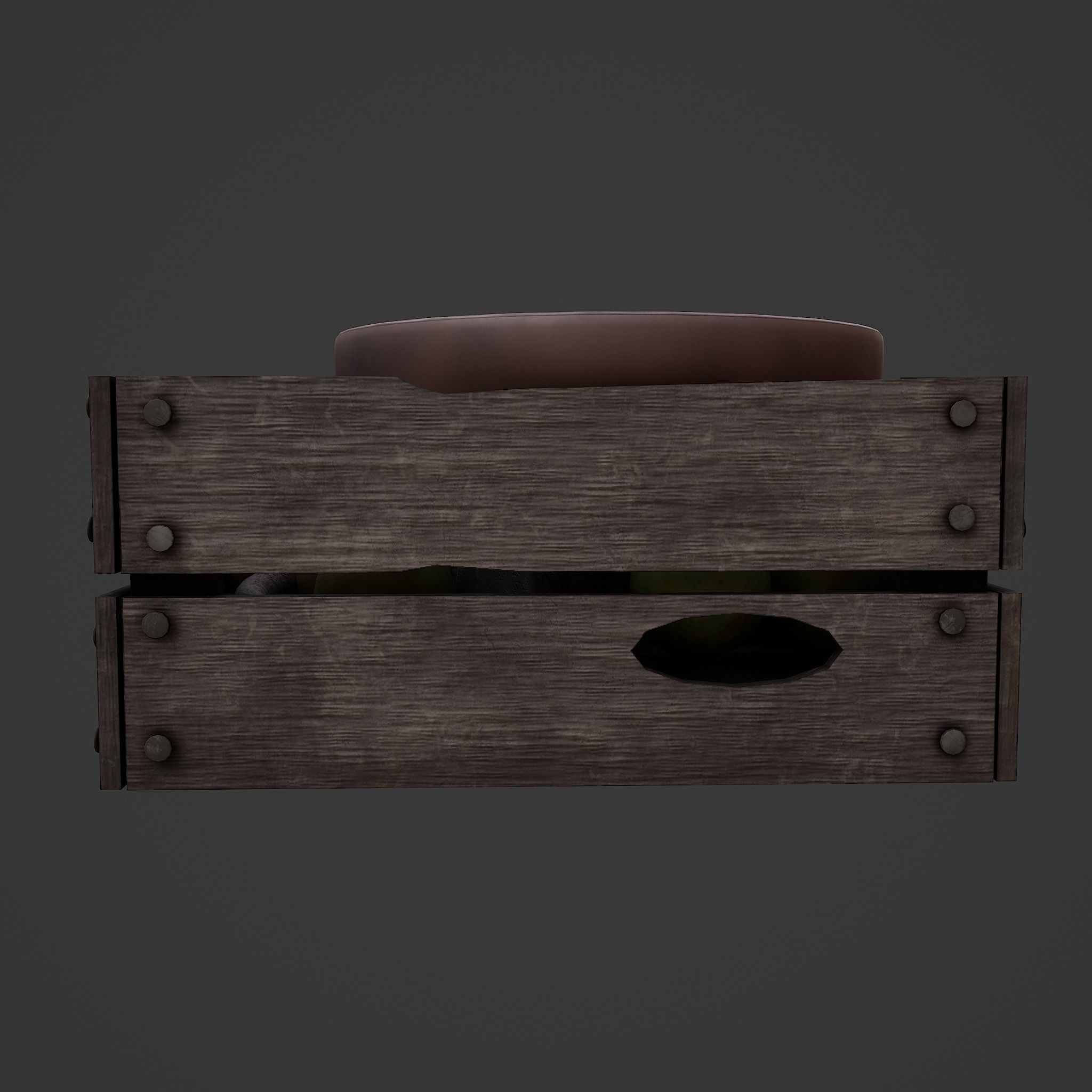 Apples and Horns Crate Low-poly 3D model_11