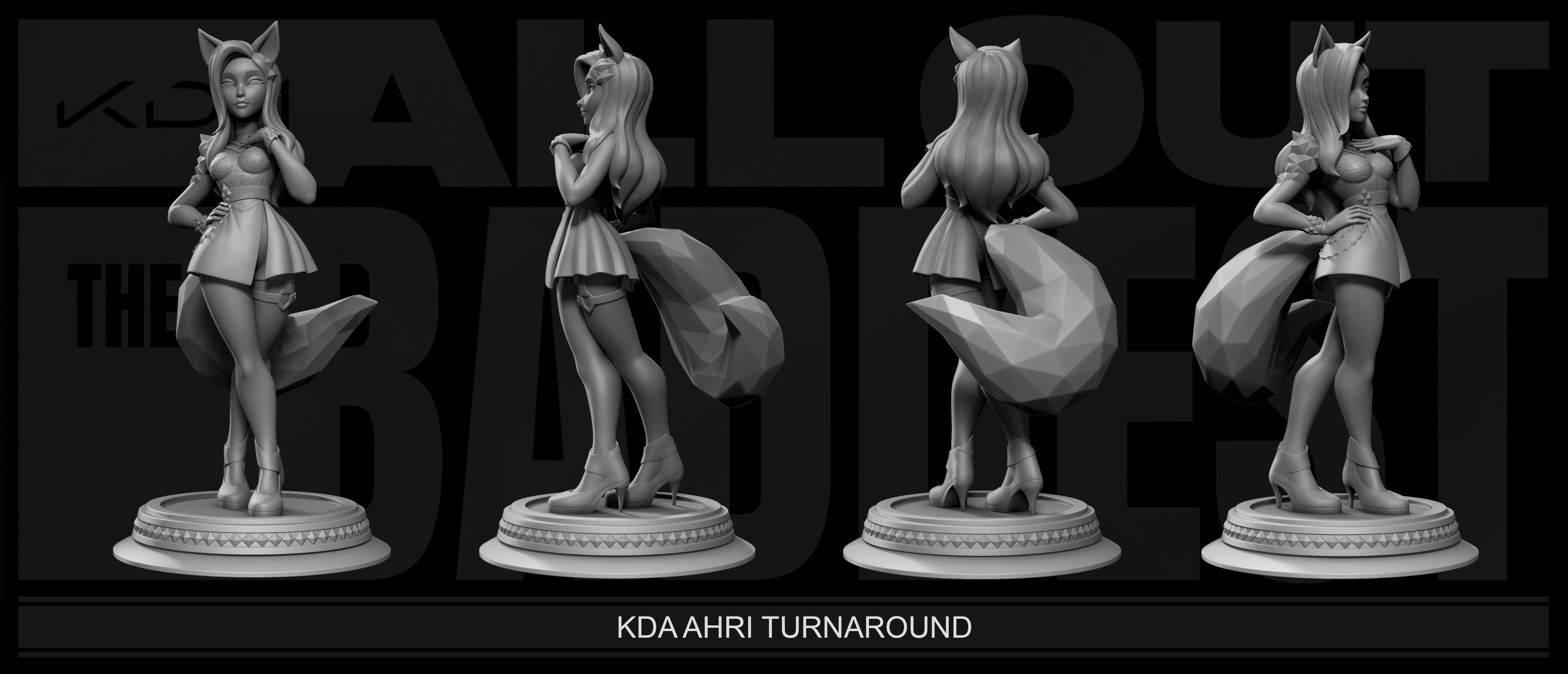 KDA All Out Ahri 3D print model_1