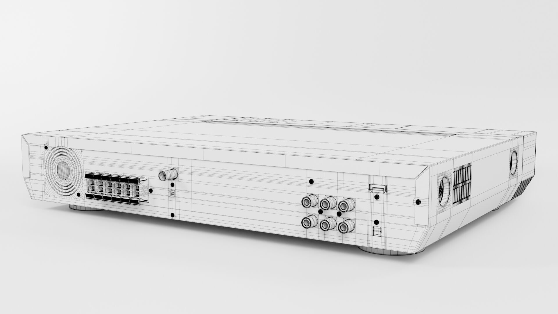 DVD Player with Speaker set CG1 3D model_7