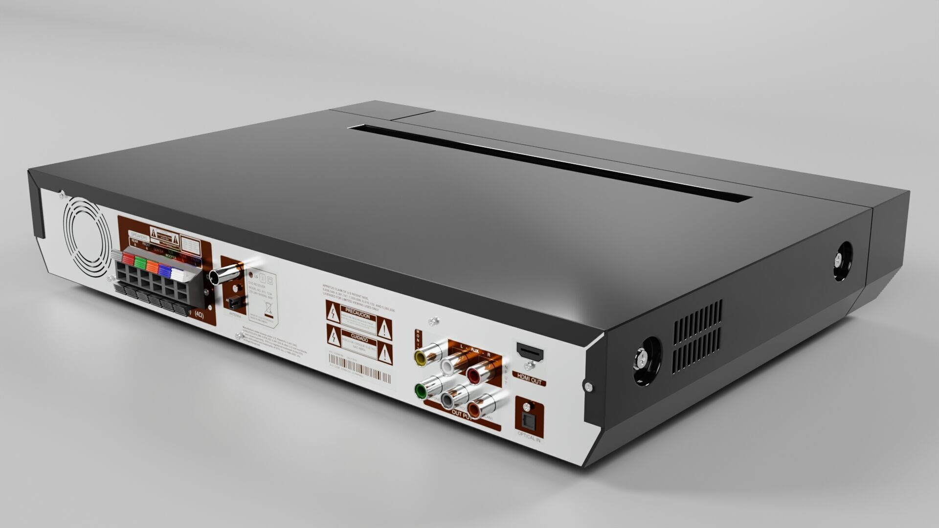 DVD Player with Speaker set CG1 3D model_5