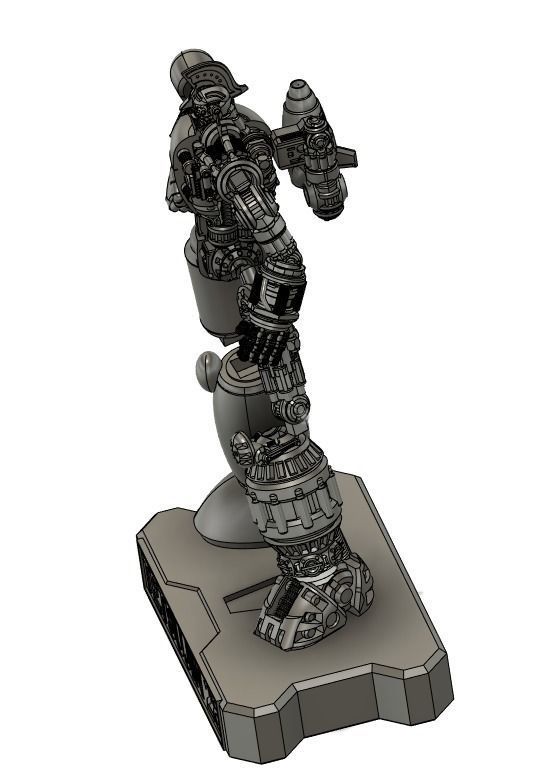 30cm tetsujin 28 half mechanic statue figure 3d models 3D print model_8