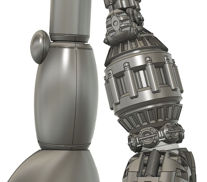 30cm tetsujin 28 half mechanic statue figure 3d models 3D print model_6