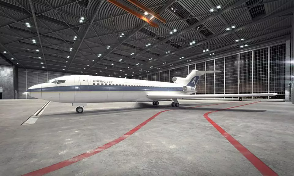 Boeing 727 3D model_0