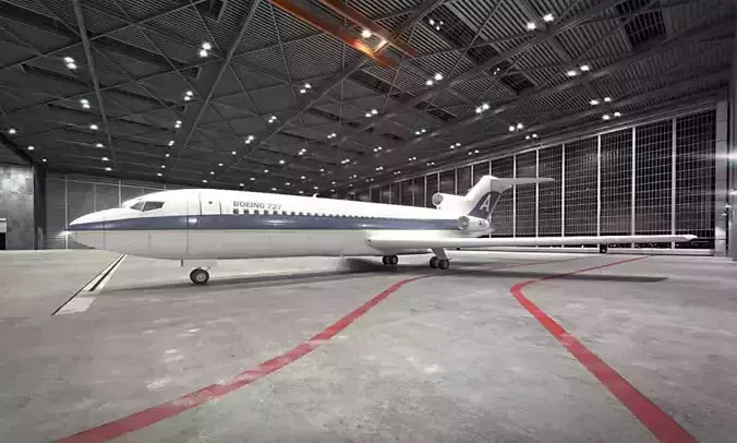 Boeing 727 3D model