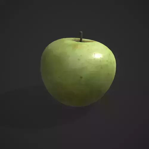 Green Apple  Free low-poly 3D model