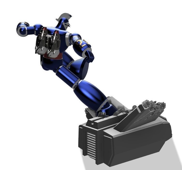big scale tetsujin 28 fling kick statue figure 3d printing 3D print model_2