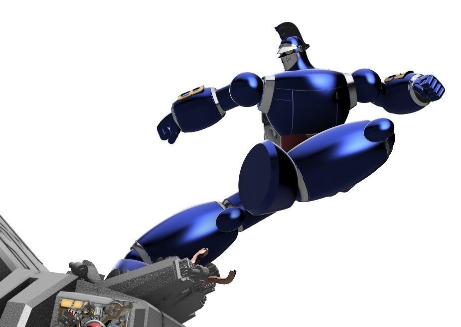 big scale tetsujin 28 fling kick statue figure 3d printing 3D print model_5