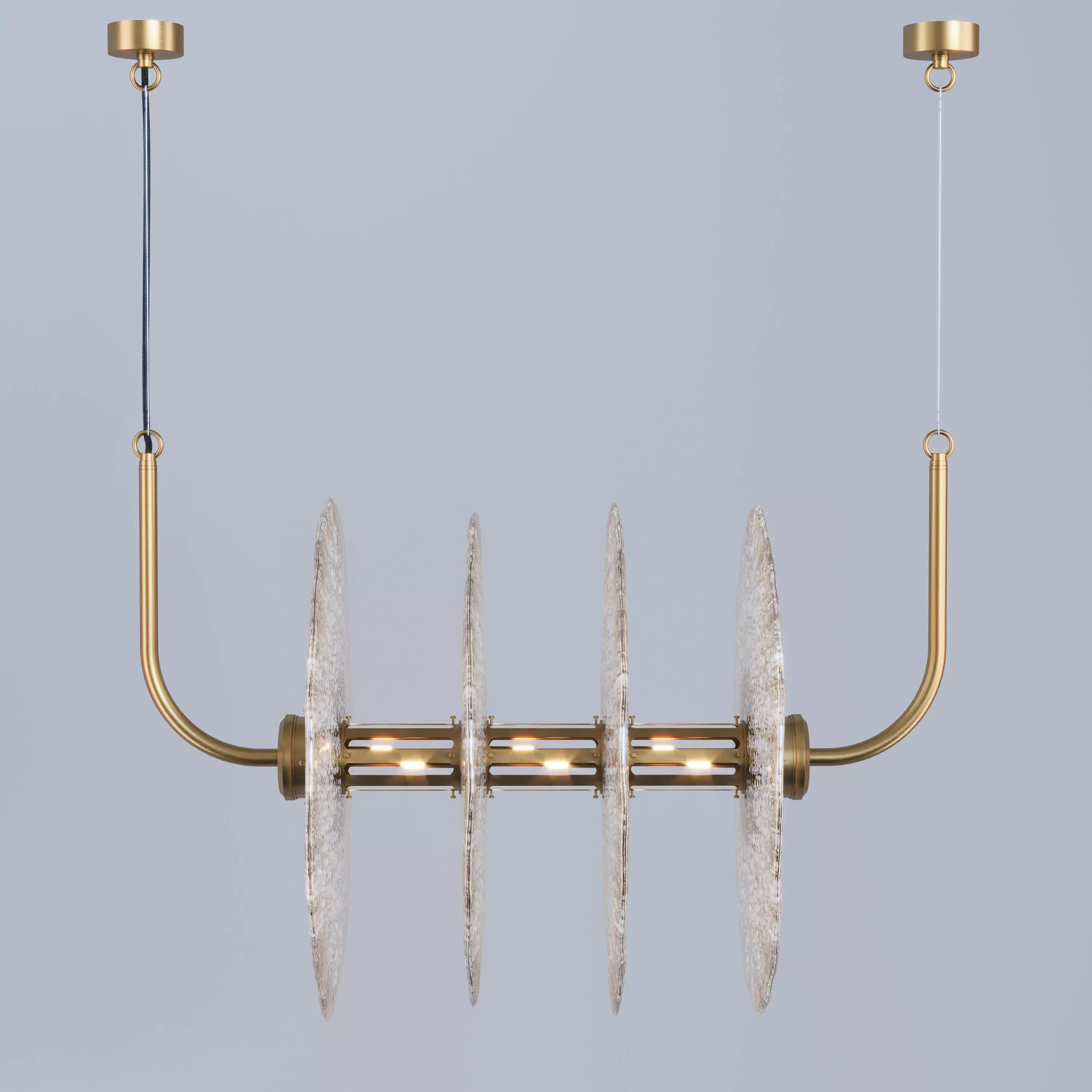 Sprinkled Glass Chandelier sku 25644 by Pikartlights Free 3D model
