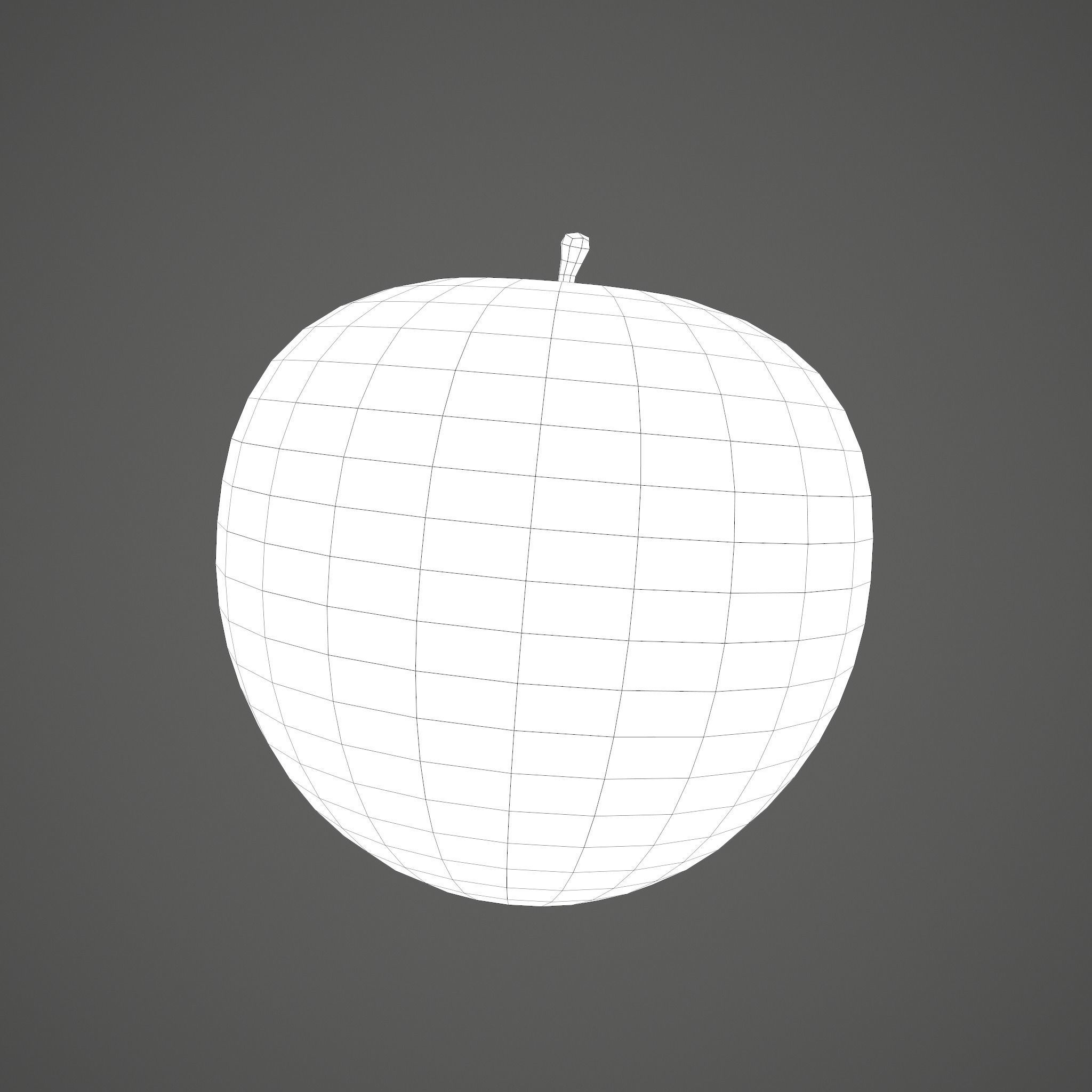 Red and Green Apple  3D Model Collection_43