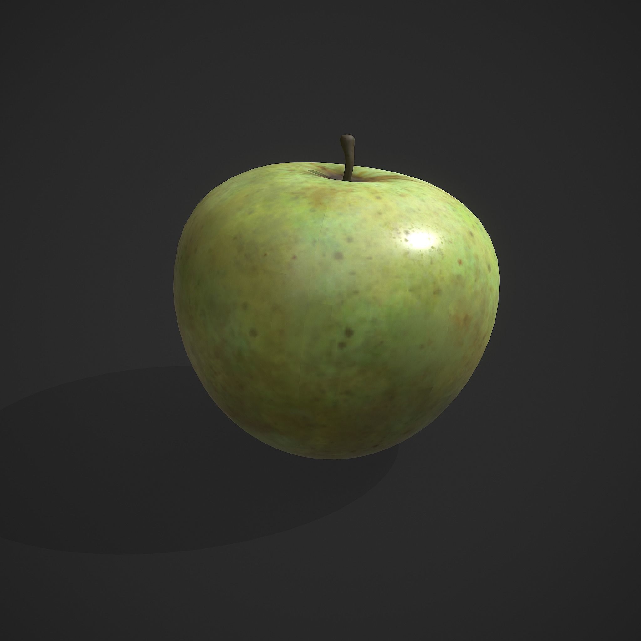 Red and Green Apple  3D Model Collection_23