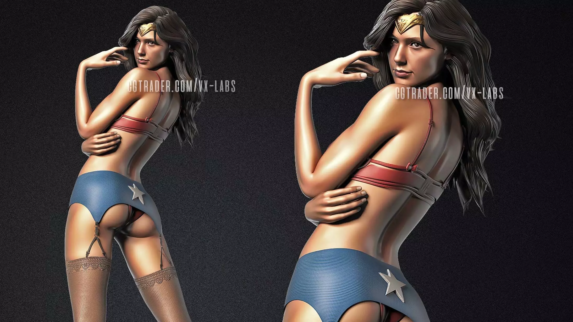 Diana Prince -  Wonder Woman 3D print model_0