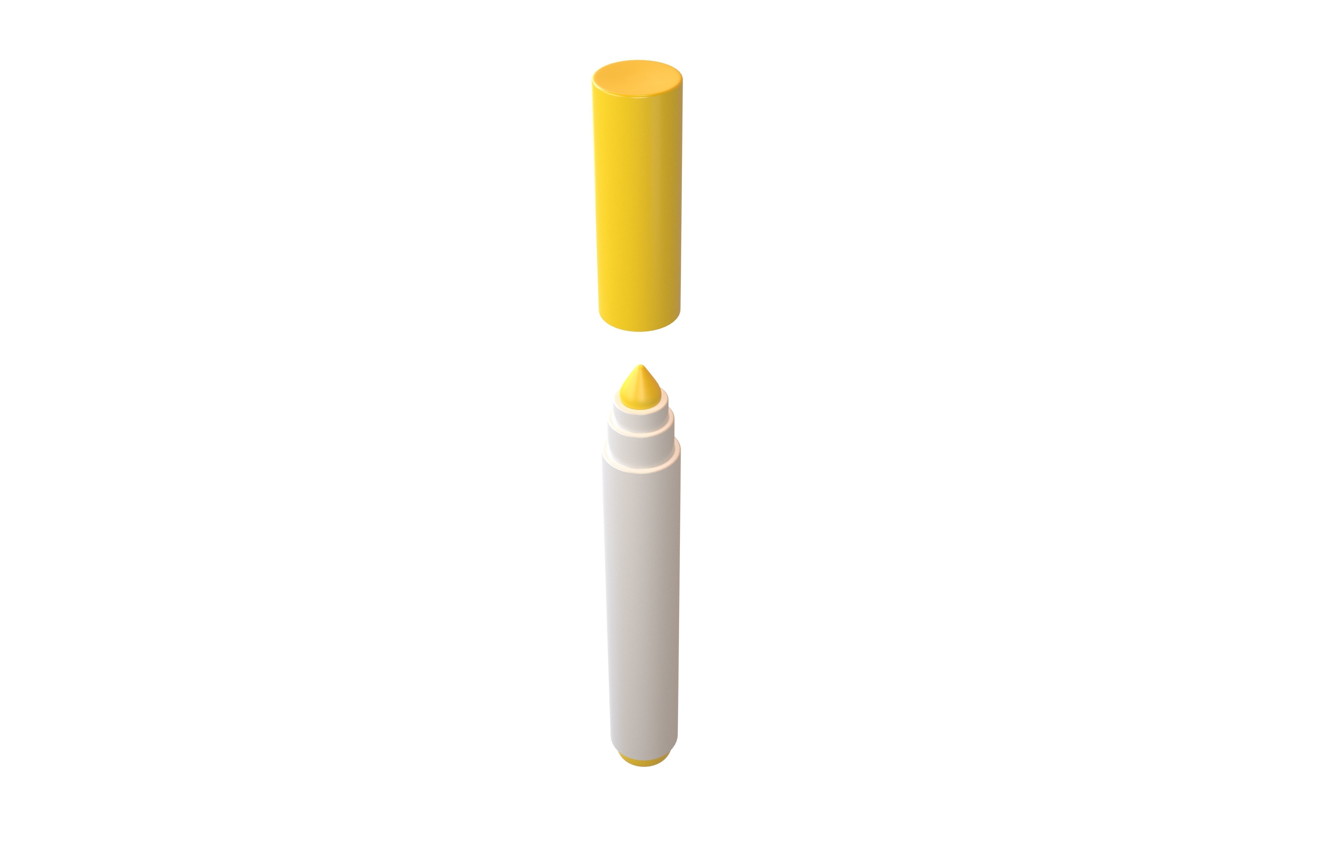 Markers v1 Pack 01 Low-poly 3D model_23