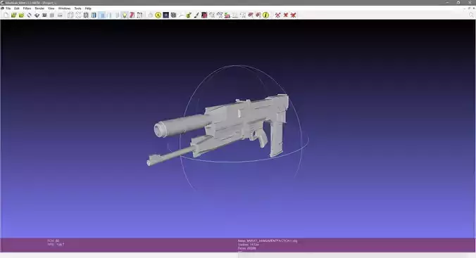 Westinghouse M95A1 Phased Plasma Rifle OBJ  3D model