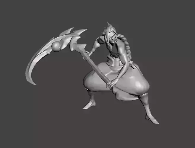 Kayn 3D Model demon with scythe