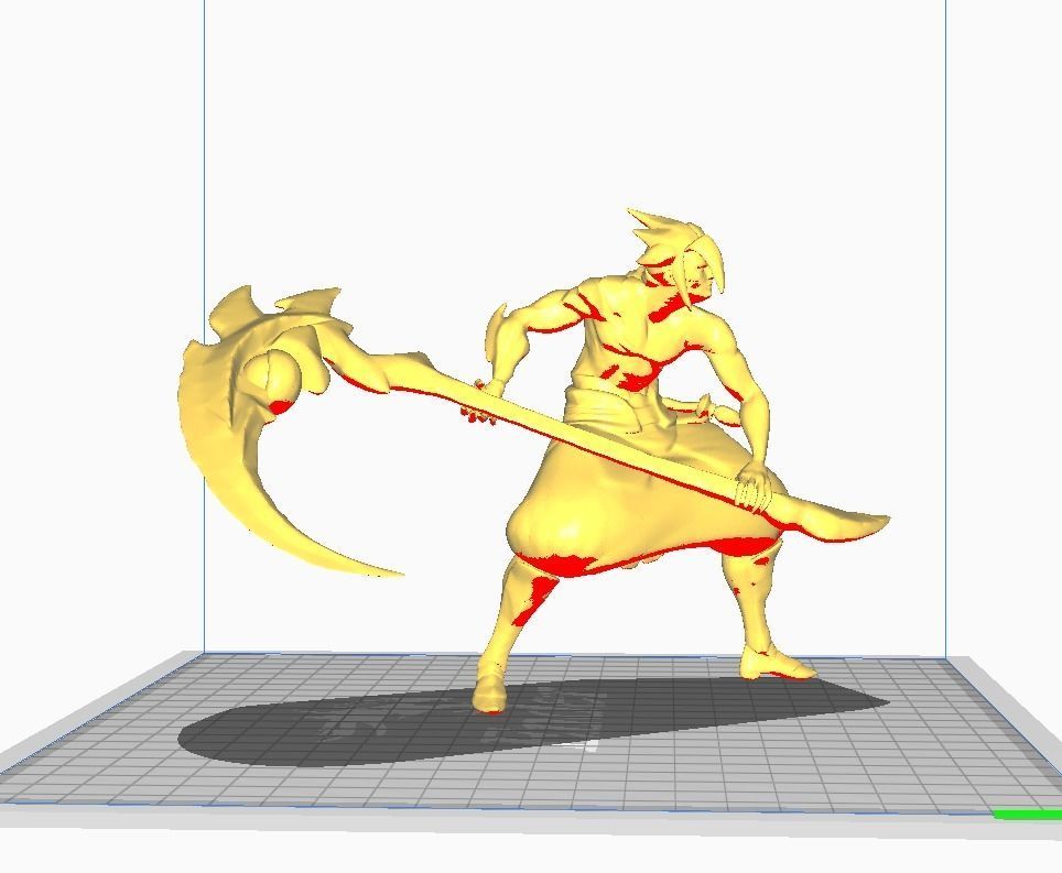 Kayn 3D Model demon with scythe 3D print model_1