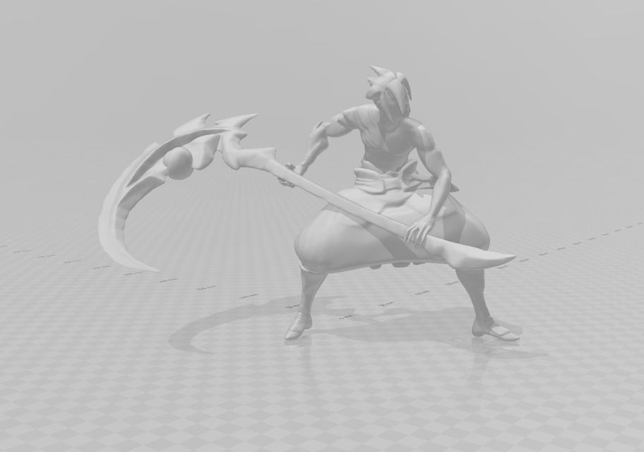 Kayn 3D Model demon with scythe 3D print model_2